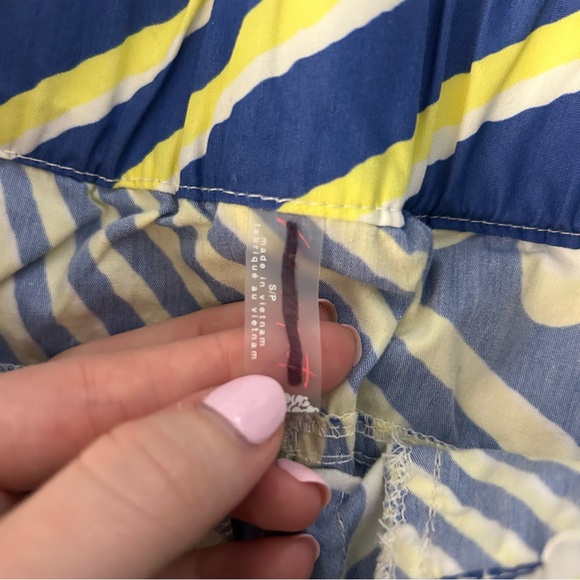 FP Movement Offsides Barrel Pants Blue Yellow Printed - Picture 5 of 7